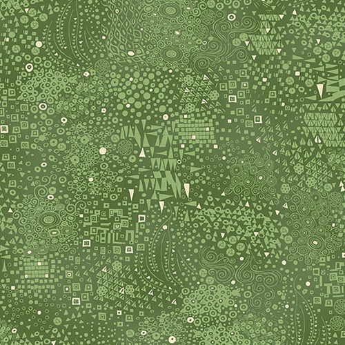 Andover Fabrics Golden Klimt by Makower UK Engraved Green