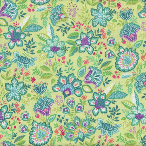 Andover Fabrics Tropica Exotic Jungle by Makower UK Botanical Green