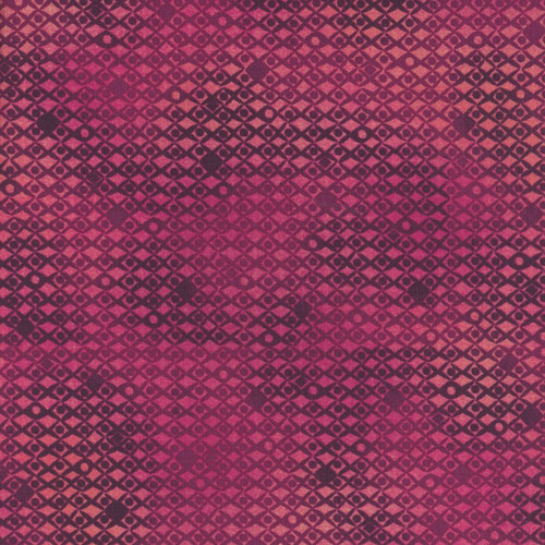 Andover Fabrics Tropica Exotic Jungle by Makower UK Lattice Red