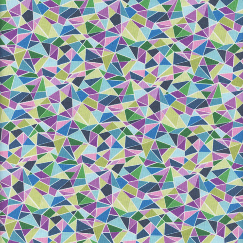 Andover Fabrics Tropica Exotic Jungle by Makower UK Mosaic Blue