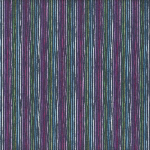 Andover Fabrics Tropica Exotic Jungle by Makower UK Stripe Blue