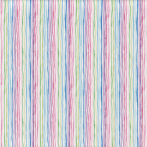 Andover Fabrics Tropica Exotic Jungle by Makower UK Stripe White