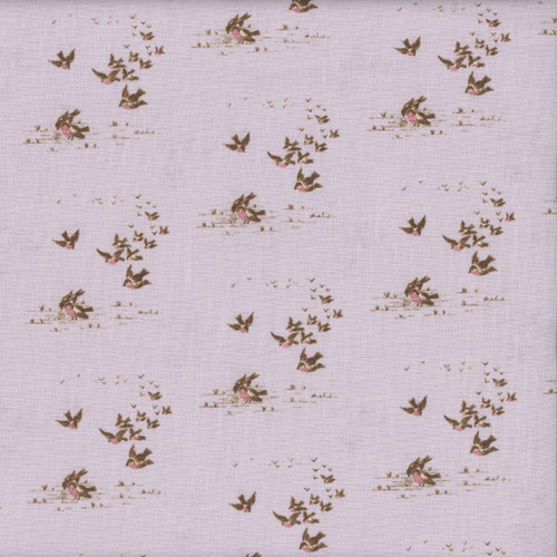 Andover Fabrics Ayla by Max & Louise Flying Birds Lavender Purple