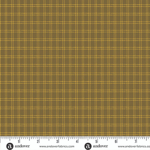 Andover Fabrics Jamestown by Jo Morton Tartan Olive Green