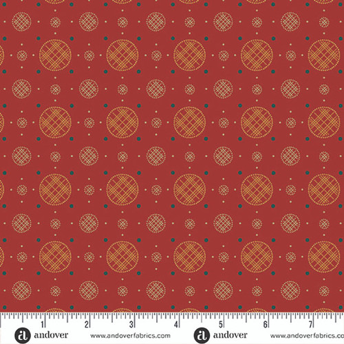 Andover Fabrics Jamestown by Jo Morton Pie Safe Crimson Red