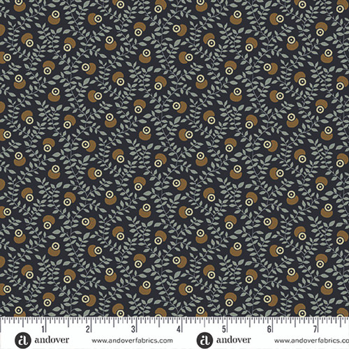 Andover Fabrics Jamestown by Jo Morton Growing Vine Midnight Blue