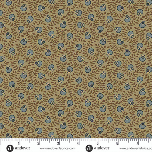 Andover Fabrics Jamestown by Jo Morton Growing Vine Moss Green
