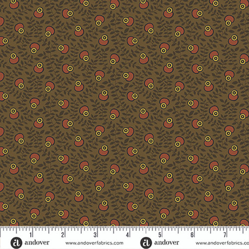 Andover Fabrics Jamestown by Jo Morton Growing Vine Fern Green