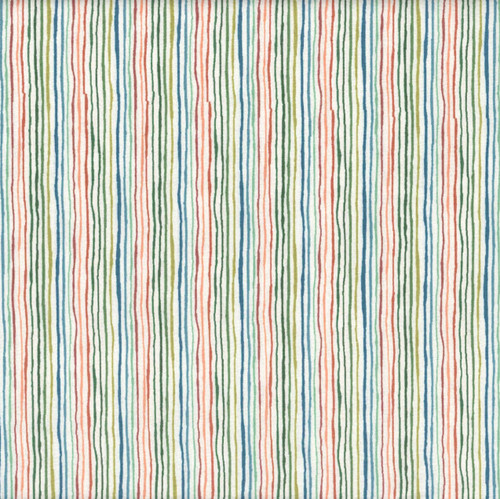 Andover Fabrics Prehistoric Dinosaurs by Makower UK Stripe Cream