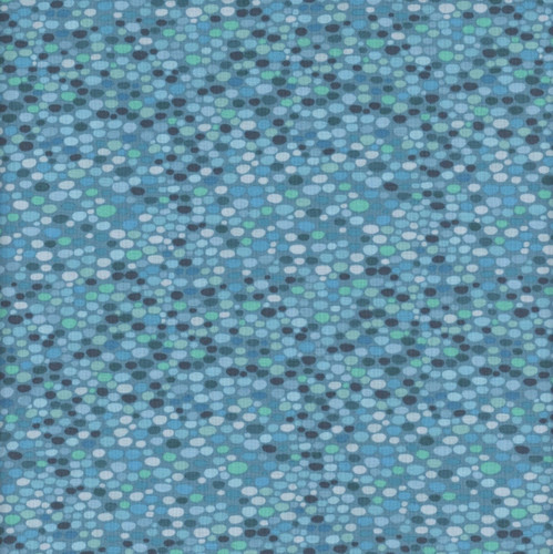 Andover Fabrics Prehistoric Dinosaurs by Makower UK Spot Blue