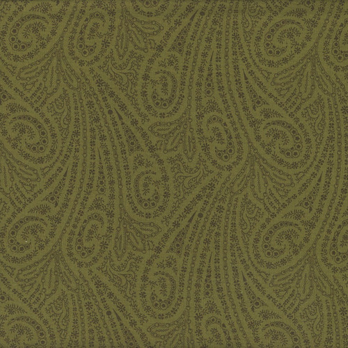 Andover Fabrics Grand Paisley by Jo Morton Grand Paisley Olive Green