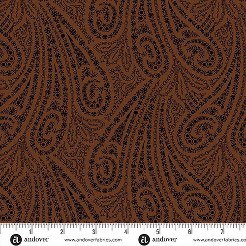 Andover Fabrics Grand Paisley by Jo Morton Grand Paisley Coffee Brown