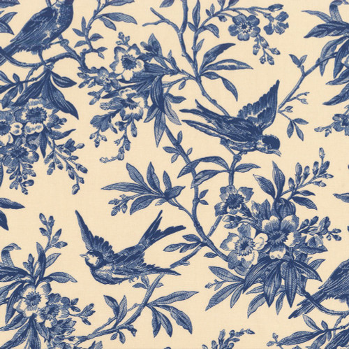 Andover Fabrics Grand Paisley by Jo Morton Halcyon Days 108 Inch Wide Quilt Backing Indigo