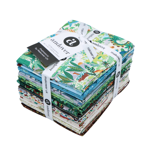 Andover Fabrics Prehistoric Dinosaurs by Makower UK 23 Fat Quarters