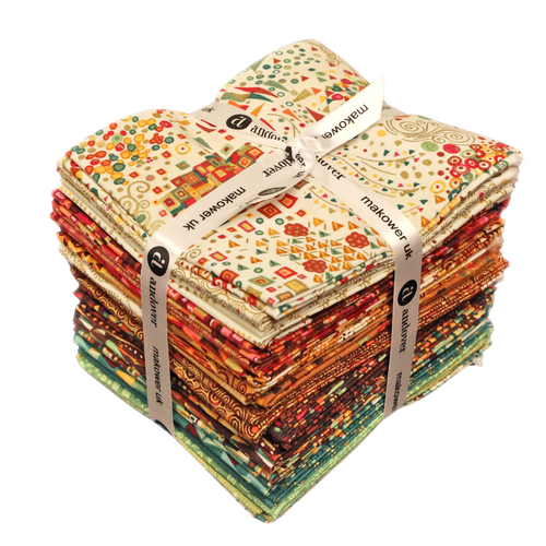 Andover Fabrics Golden Klimt by Makower UK 24 Fat Quarters 24 Cuts Each
