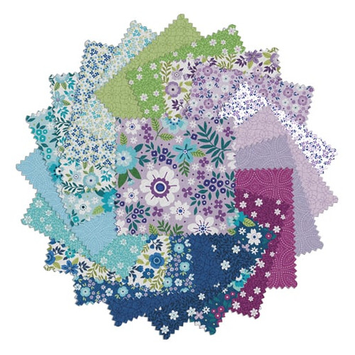 Benartex Fabrics Seaside Garden Benartex Studio Charm Squares Five Inch