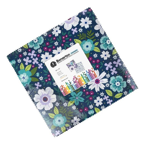 Benartex Fabrics Seaside Garden Benartex Studio Layer Cake Ten Inch Squares