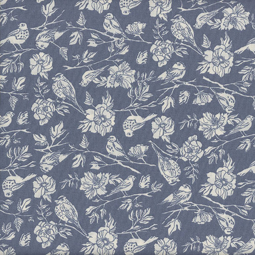 Windham Fabrics Jennifer Moore Monaluna Lush Life Periwinkle Birdsong