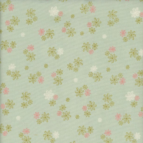 Windham Fabrics Jennifer Moore Monaluna Lush Life Mint Dappled Daisies