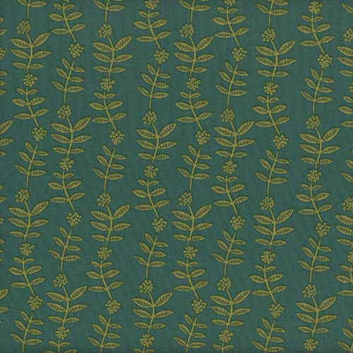 Windham Fabrics Jennifer Moore Monaluna Lush Life Teal Flower Chain