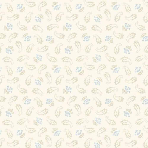 Marcus Fabrics Trendy Toile Monika Zhu Cream Petite Paisley