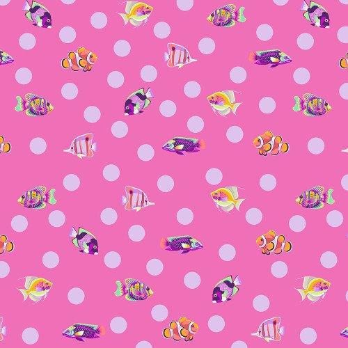 FreeSpirit Fabrics Floral Reef by Tula Pink School Crossing Delphine Pink