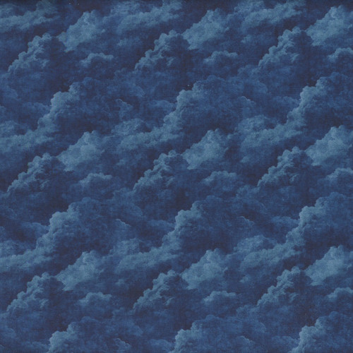 Quilting Treasures Fabrics Steam and Steel by Dan Morris  Blue Clouds