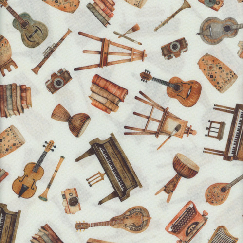 Quilting Treasures Fabrics Sugar Spice Everything Nice Dan Morris Cream Hobbies Books Instruments