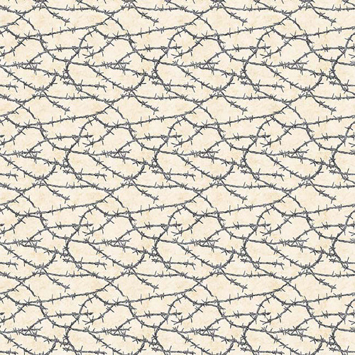 Quilting Treasures Fabrics Yippie Ki Yay! By Dan Morris Creative Cream Barbed Wire