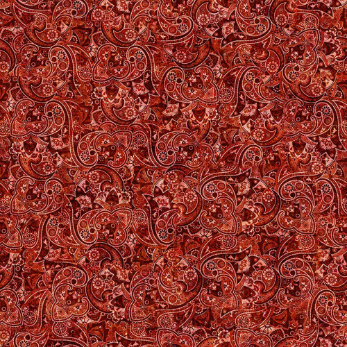Quilting Treasures Fabrics Yippie Ki Yay! By Dan Morris Creative Red Bandana Paisley