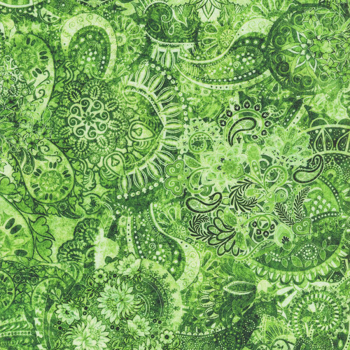 Quilting Treasures Fabrics Mystique by Dan Morris Moss Green 108 Inch Wide Quilt Backing