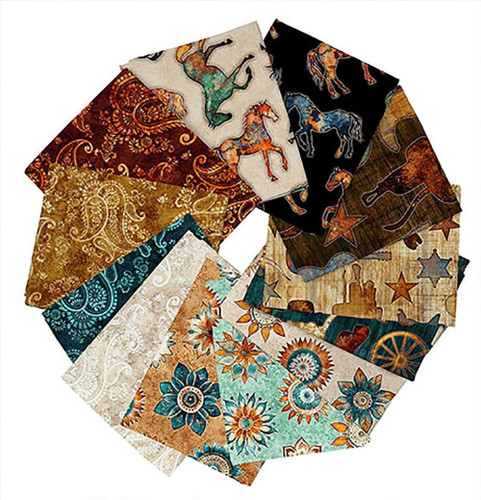 Quilting Treasures Fabrics Born to Run by Dan Morris 12 Fat Quarters