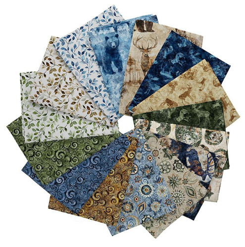 Quilting Treasures Fabrics Mountain Splendor by Dan Morris 14 Fat Quarters