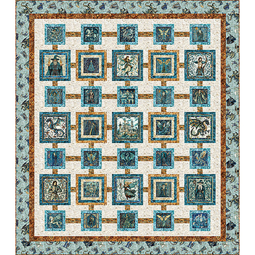 Quilting Treasures Fabrics Folklore by Dan Morris Epic Fantasy Quilt Kit