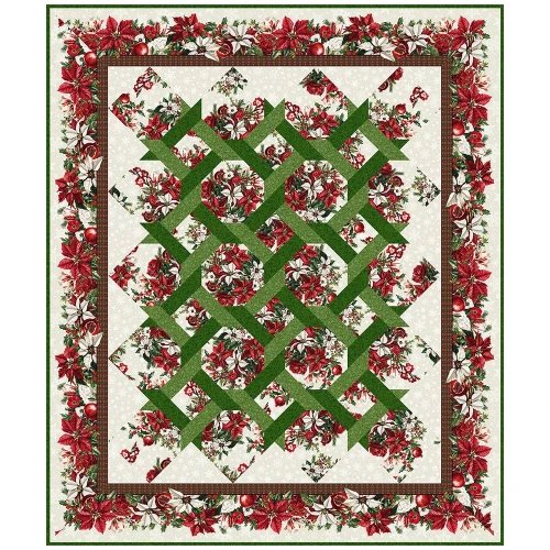 In The Beginning Fabrics Winter Enchantment by Jason Yenter Kaleidoscope Quilt Pattern