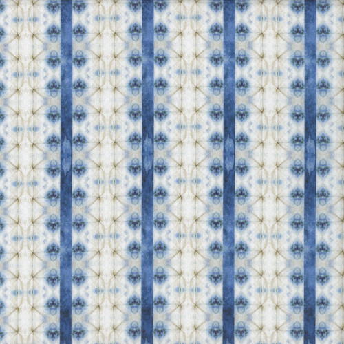 In The Beginning Fabrics Sanctuary by Jason Yenter Blue Cream Wash Stripe