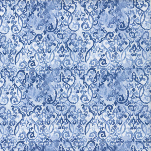 In The Beginning Fabrics Sanctuary by Jason Yenter Blue Ironwork