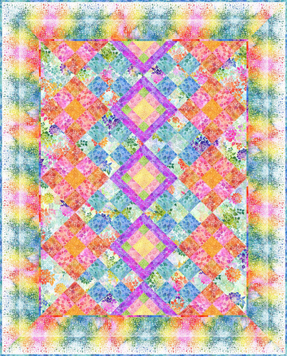 In The Beginning Fabrics Felicity by Jason Yenter Light Felicity Quilt Kit