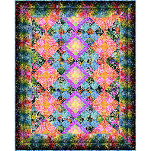 In The Beginning Fabrics Felicity by Jason Yenter Dark Felicity Quilt Kit