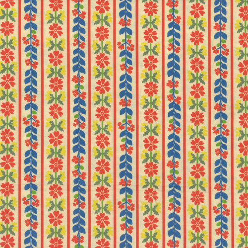FreeSpirit Fabrics Stannie & Lloyd by August Ellery Stripe Tea