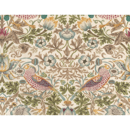 FreeSpirit Fabrics Lodden by William Morris Strawberry Thief Old Gold