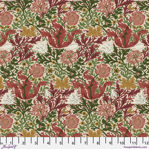 FreeSpirit Fabrics Suffolk Holiday Collection by William Morris Compton Rose