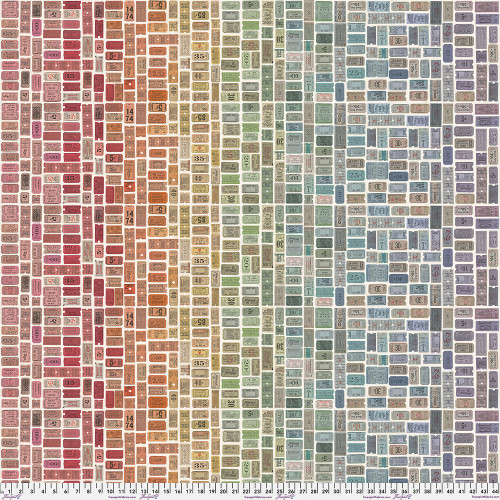 FreeSpirit Fabrics Palette Canvas by Tim Holtz Eclectic Elements Multi Tickets Canvas Multi