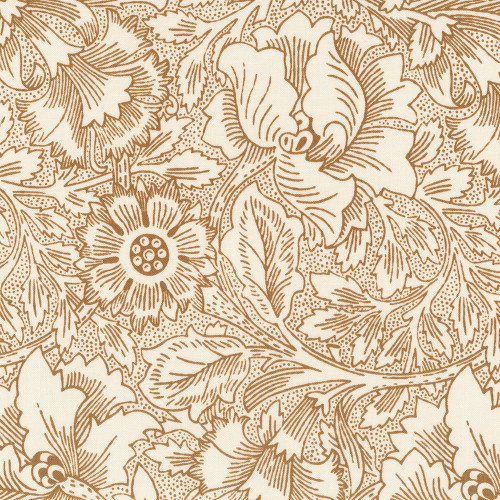 FreeSpirit Fabrics Lodden by William Morris Pure Poppy Pearwood 108 Inch wide Quilt Back