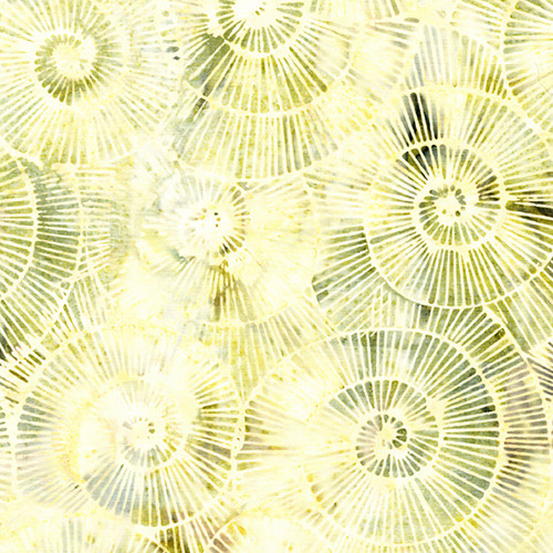 Lumin Fabrics Island Batik Stone Strata Kathy Engle Fossil Spirals Neutral Alabaster