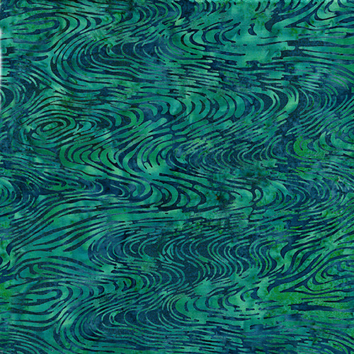 Lumin Fabrics Island Batik Fossil Finesse Kathy Engle Jasper Teal Bermuda