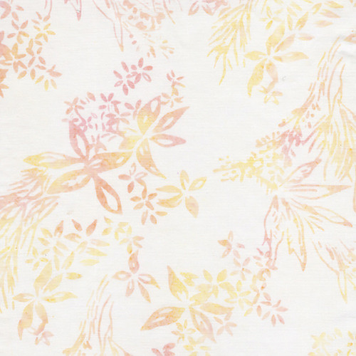 Lumin Fabrics Island Batik Quiet Charm Jerry Khiev Wildflowers Neutral Ceramic