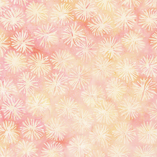 Lumin Fabrics Island Batik Everlasting Jerry Khiev Dandelion Red Shell