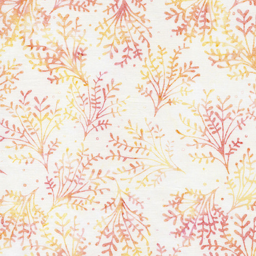 Lumin Fabrics Island Batik Quiet Charm Jerry Khiev Sprigs Neutral Linen