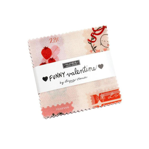 Moda Fabrics Funny Valentine Lizzy House Mini Charms
